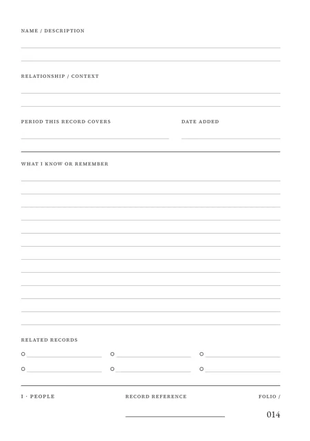 Person record