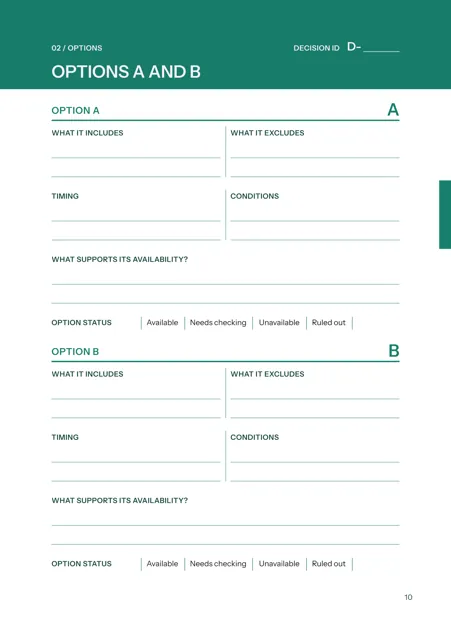 Options A and B